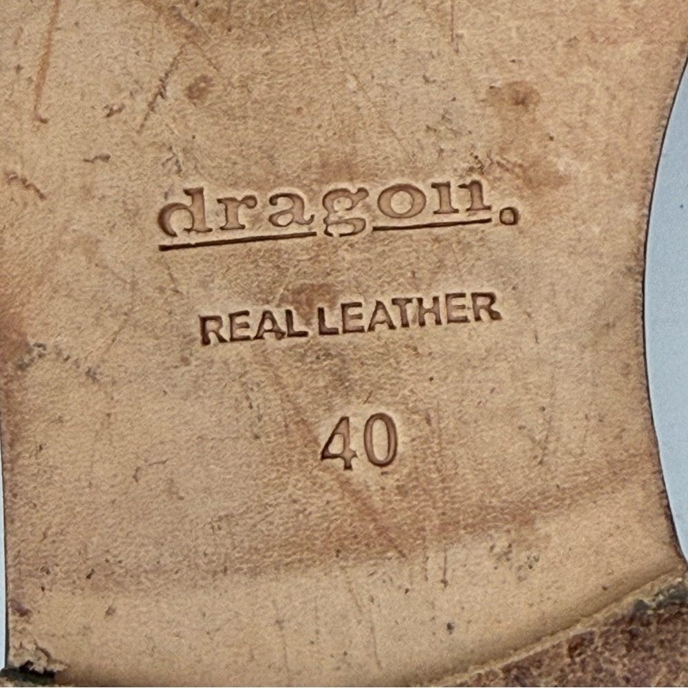 Dragon Diffusion Handcrafted Leather Sandals in B… - image 5